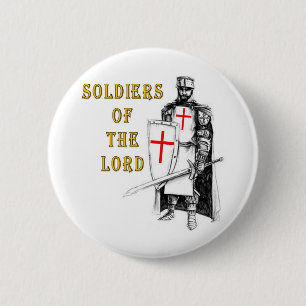 BADGE ROND 5 CM SOLDATS DE L'ÉTERNEL