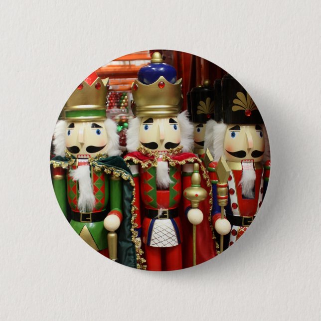 Badge Rond 5 Cm Soldats de Noël des Noisettes (Devant)