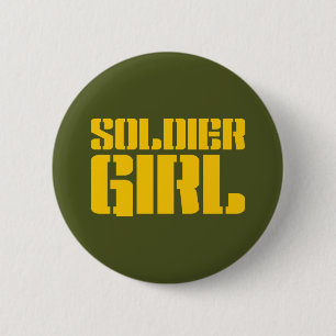 BADGE ROND 5 CM SOLDIER GIRL
