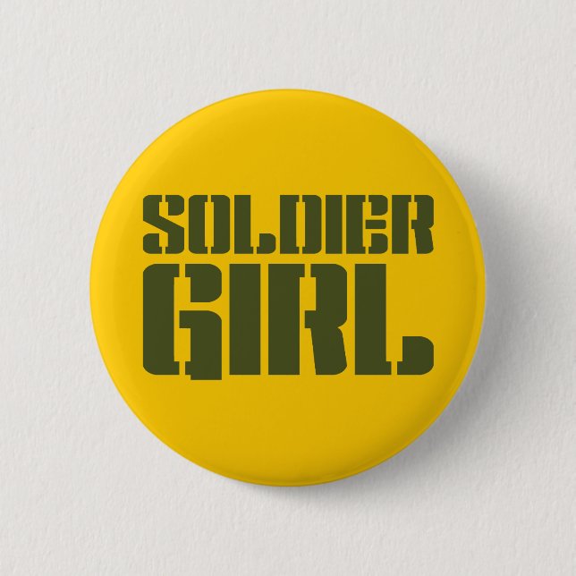 BADGE ROND 5 CM SOLDIER GIRL (Devant)