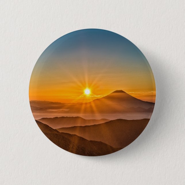 Badge Rond 5 Cm Soleil (Devant)