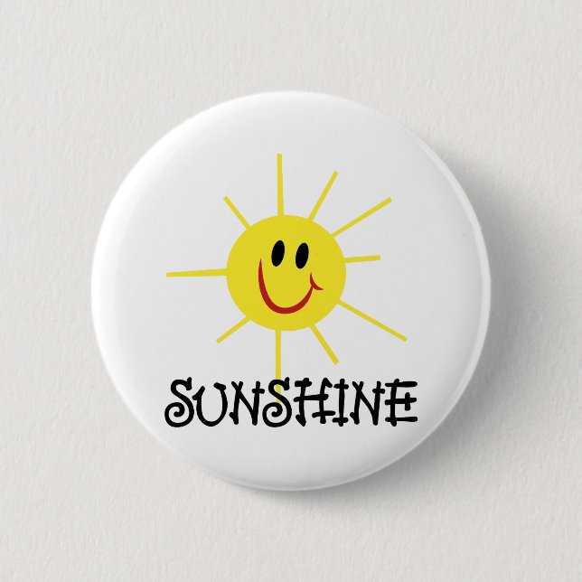 Badge Rond 5 Cm Soleil (Devant)