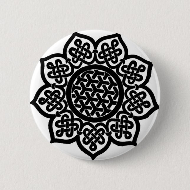 BADGE ROND 5 CM SOLEIL GOTHIQUE (Devant)