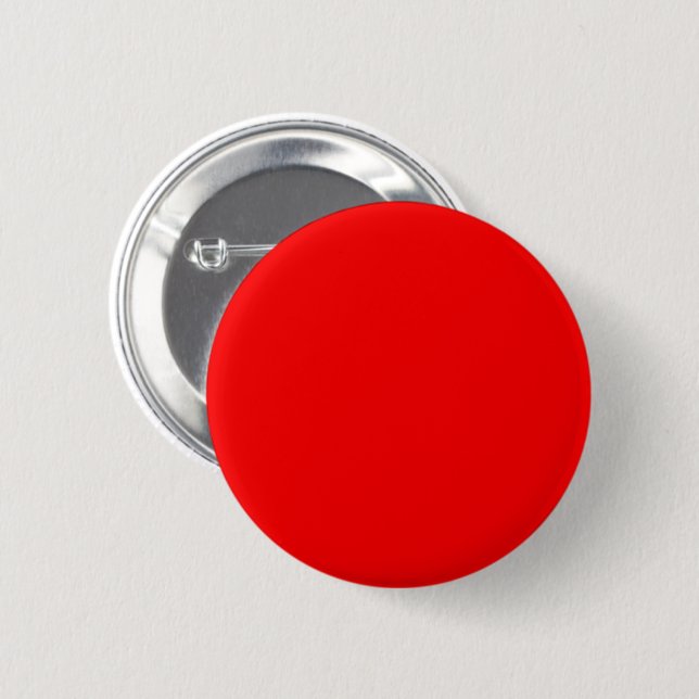 Badge Rond 5 Cm Solid neon red (Devant & derrière)
