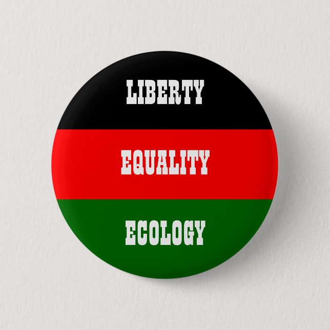 Badge Rond 5 Cm solidarité d'égalité de liberté (Devant)