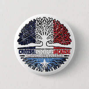 Badge Rond 5 Cm Somalie Somalien Français France Arbre Racines Dra