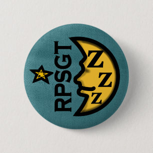 Badge Rond 5 Cm Sommeil de RPSGT par Slipperywindow