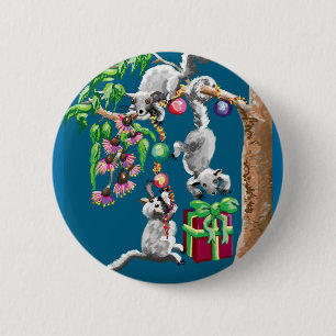 Badge Rond 5 Cm Sommes de Noël