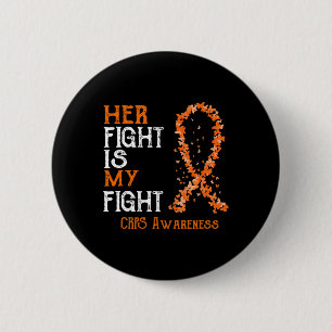 Badge Rond 5 Cm Son combat est mon combat de sensibilisation aux C