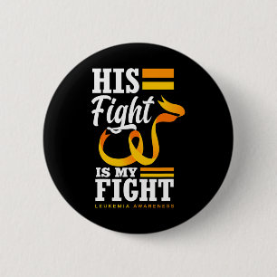 Badge Rond 5 Cm Son Combat Est Mon Père Fils Feu Mari Leukemia Awa