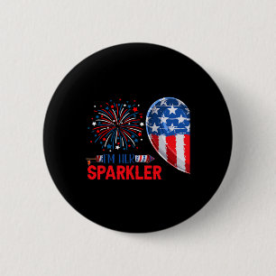 Badge Rond 5 Cm Son Sparkler 4 juillet drôle Costume Couple Partie