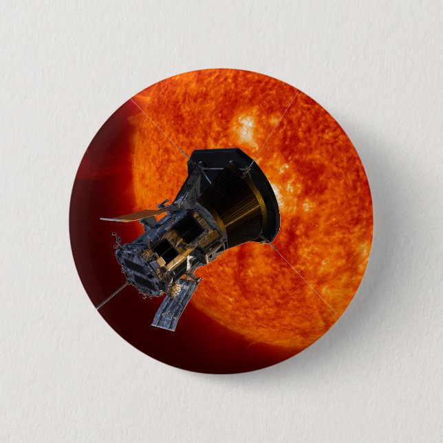 Badge Rond 5 Cm Sonde solaire Parker (Devant)