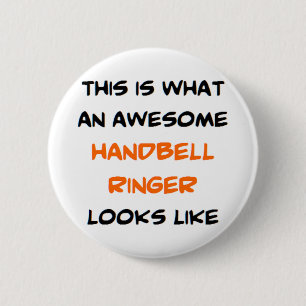 Badge Rond 5 Cm sonnerie impressionnante de clochette