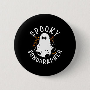 Badge Rond 5 Cm Sonographe éffrayant