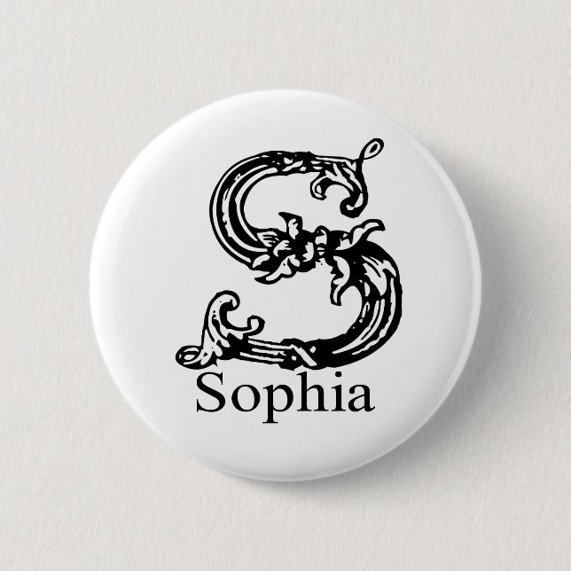 Badge Rond 5 Cm Sophia (Devant)
