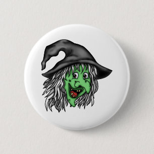 Badge Rond 5 Cm Sorcière de sorcière