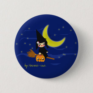 Badge Rond 5 Cm Sorcière mignonne !