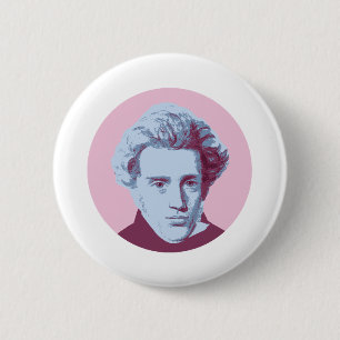 Badge Rond 5 Cm Soren Kierkegaard