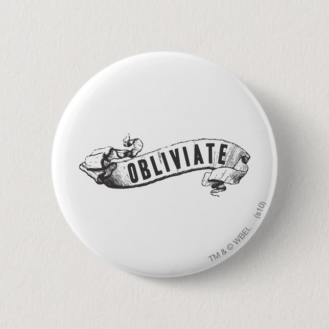 Badge Rond 5 Cm Sortilège Harry Potter | Obliviate (Devant)