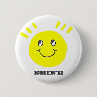 Badge Rond 5 Cm Sourire brillant