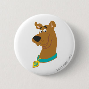 Badge Rond 5 Cm Sourire de Scooby-Doo