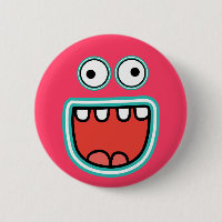 Sourire idiot de visage de monstre
