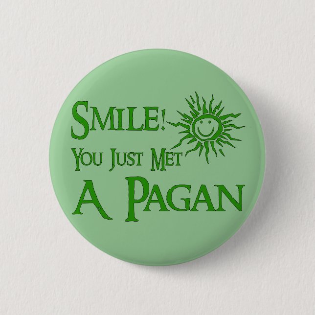 Badge Rond 5 Cm Sourire païen (Devant)