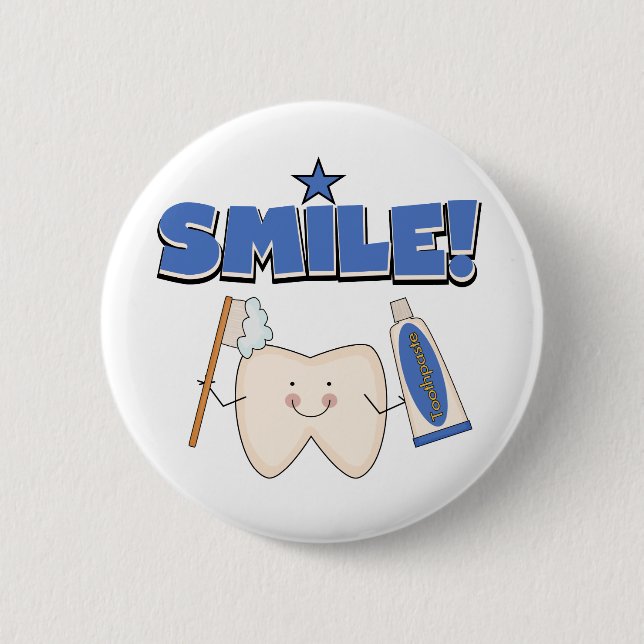 Badge Rond 5 Cm SOURIRE - T-shirts et cadeaux de dent (Devant)