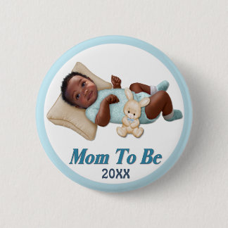 Badge Rond 5 Cm Sourires doux - Maman à être