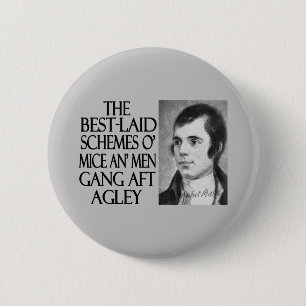 Badge Rond 5 Cm Souris et hommes