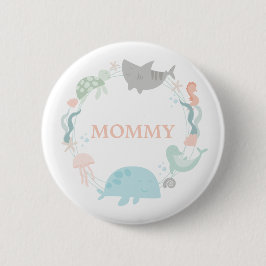 Badge Rond 5 Cm Sous La Mer Maman