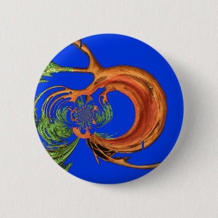 Badge Rond 5 Cm Sous le ciel bleu : La collection d'arbres Acacia