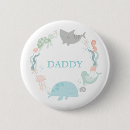 Badge Rond 5 Cm Sous Le Père De La Mer
