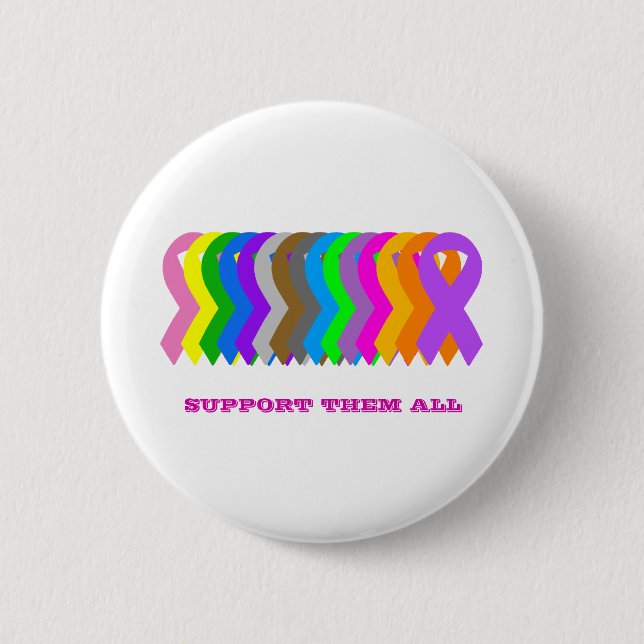 Badge Rond 5 Cm Soutenez-les tous (Devant)
