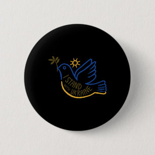 Badge Rond 5 Cm Soutenez l'Ukraine Je suis avec l'Ukraine