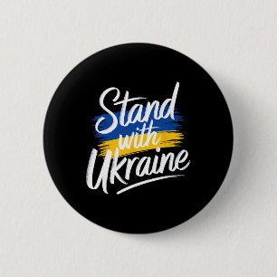 Badge Rond 5 Cm Soutenez l'Ukraine Solidarité de soutien Paix Ukra