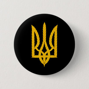 Badge Rond 5 Cm Soutenez l'Ukraine Ukraine Soutenez Zelensky Paix