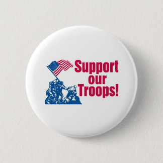 Badge Rond 5 Cm Soutenez nos troupes