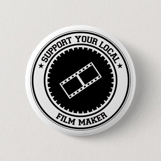 Badge Rond 5 Cm Soutenez votre cinéaste local (Devant)