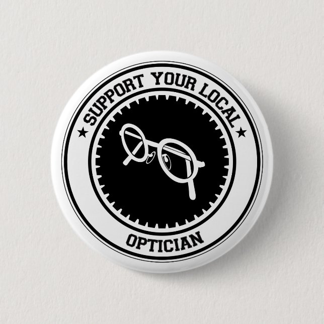 Badge Rond 5 Cm Soutenez votre opticien local (Devant)