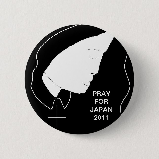 BADGE ROND 5 CM SOUTENIR L'ALLÉGEMENT DU TSUNAMI (Devant)