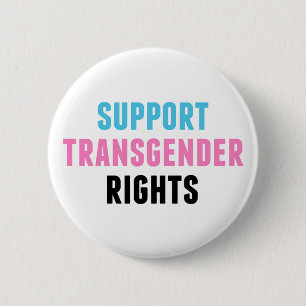 Badge Rond 5 Cm Soutenir les droits transgenres Trans Pride & Ally