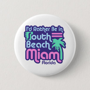 Badge Rond 5 Cm South Beach Miami