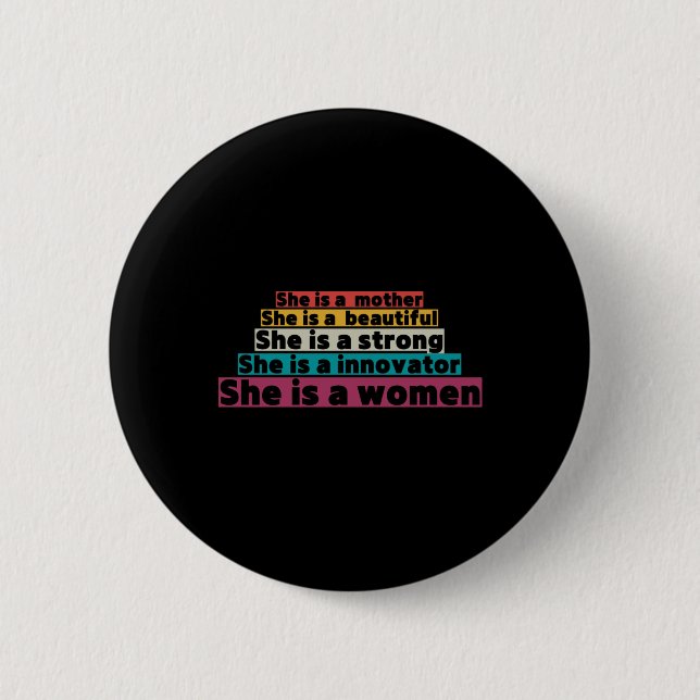 Badge Rond 5 Cm Soutien aux droits des femmes (Devant)