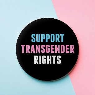 Badge Rond 5 Cm Soutien aux droits transgenres
