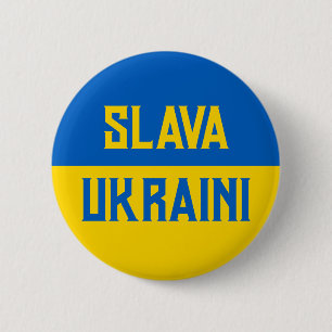 Badge Rond 5 Cm Soutien de l'Ukraine