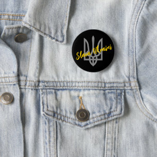 Badge Rond 5 Cm Soutien de l'Ukraine