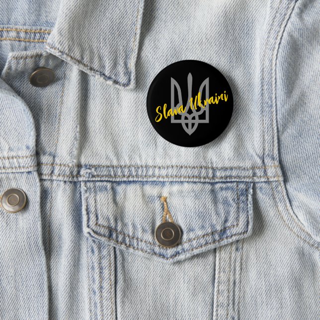 Badge Rond 5 Cm Soutien de l'Ukraine (En situation)