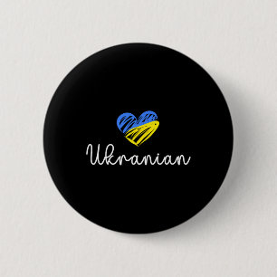 Badge Rond 5 Cm Soutien ukrainien Drapeau ukrainien Amour ukrainie