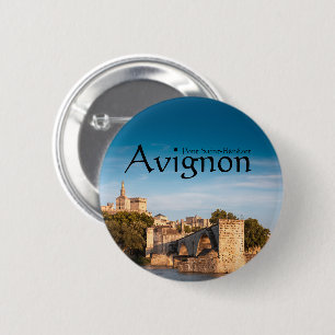 Badge Rond 5 Cm Souvenir d'Avignon